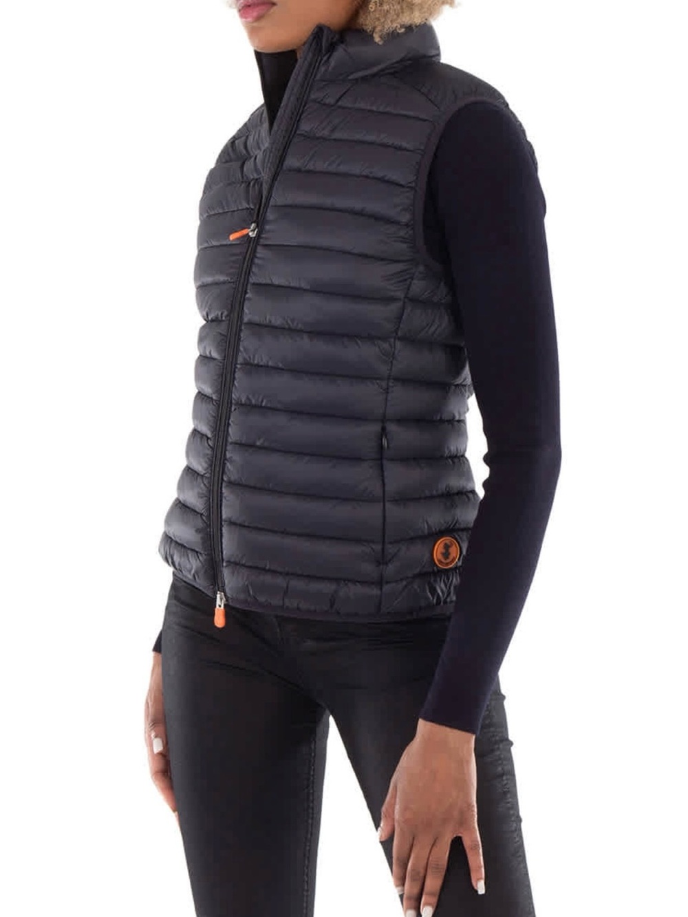 New! SAVE THE DUCK Women’s Black Charlotte Quilted Vest Sz X Small - Picture 2 of 15